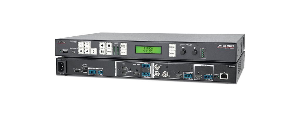 Extron SMP 351 is a high-performance recording and streaming processor for capturing and distributing